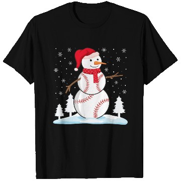 Discover Baseball Snowman T Shirts