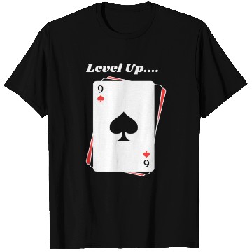 Discover BLACK Men T Shirts For Game Card lovers - LEVEL UP