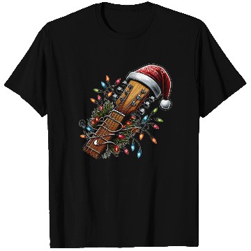 Discover Guitar Player Guitarist Christmas Hat Xmas T Shirts