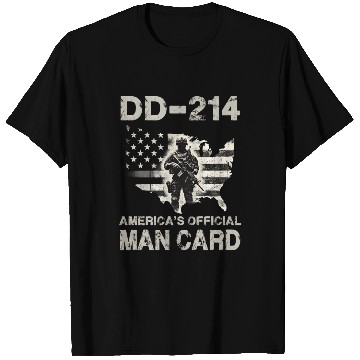 Discover DD 214 America s Official Man Card T Shirts