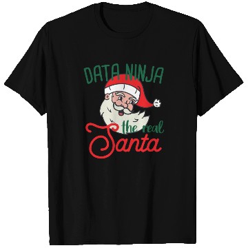 Discover Data Ninja xmas real Santa Data Science Christmas T Shirts