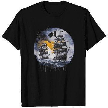 Discover Pirate Boat, Pirates, Captain, Sailing Ship, T Shirts