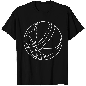 Discover Basketball Ball Drawing T Shirts