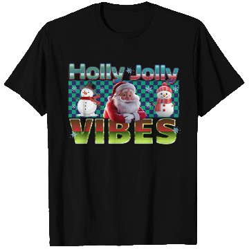 Discover Holly Jolly Vibes Christmas Design T Shirts