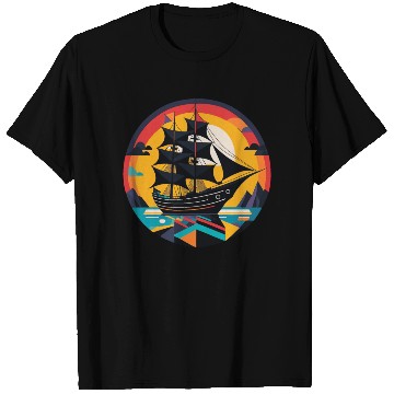 Discover Sailing Ship, Frigate, Boat T Shirts