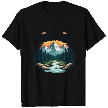 Discover Seek Adventure Design for Nature Lovers T Shirts