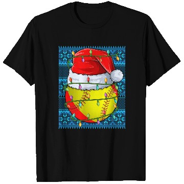 Discover Softball Christmas Lights T Shirts