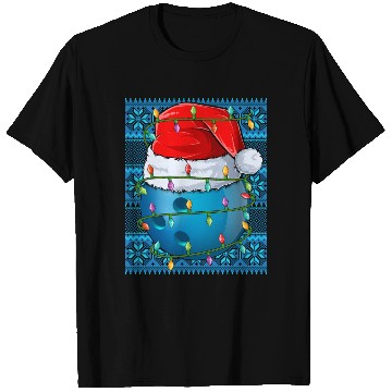 Discover Bowling Ball Christmas Lights T Shirts