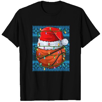 Discover Basketball Christmas Lights T Shirts