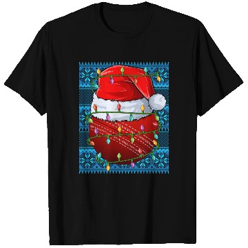 Discover Cricket Ball Christmas Lights T Shirts