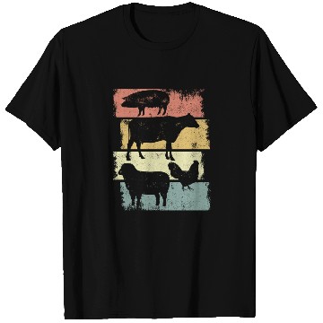 Discover Retro Farming Husbandry T Shirts