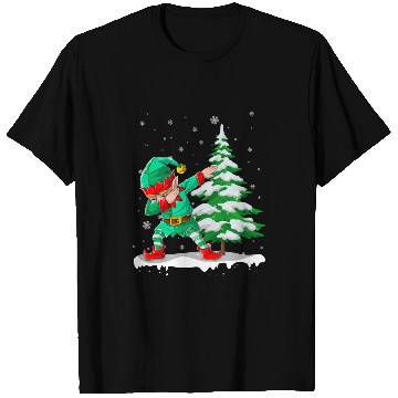 Discover Dabbing Elf Christmas Tree Lights Xmas Family T Shirts