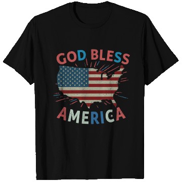 Discover God Bless America T Shirts Design