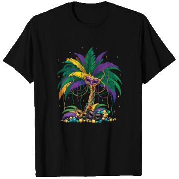 Discover Jester Mask Carnival Mardi Gras T Shirts