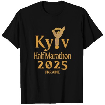 Discover Kyiv Half Marathon – 2025 – Ukraine T Shirts