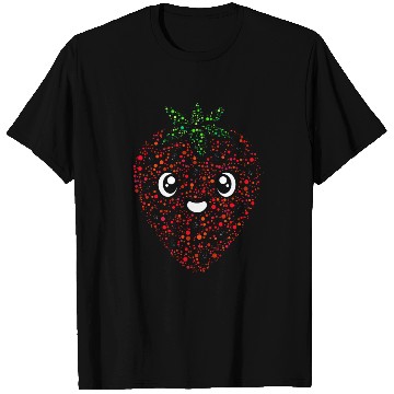 Discover Strawberry From Happy Bubbles And Circles T Shirts