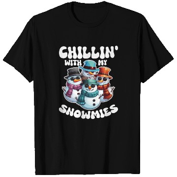Discover Chillin With My Snowmies Cool Snowmen T Shirts