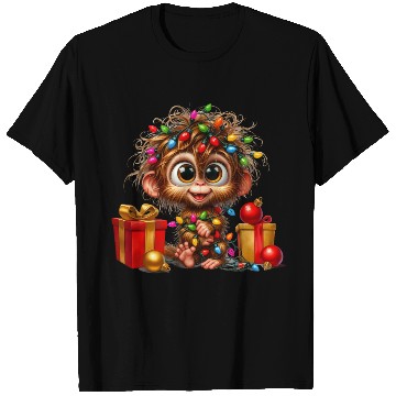 Discover Christmas Merry Christmas For Gift Monkey T Shirts
