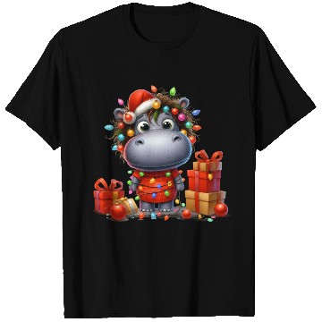 Discover Christmas Merry Christmas For Gift Christmas Hippo T Shirts