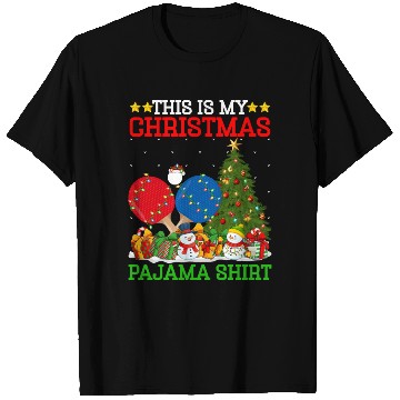 Discover Table Tennis Christmas Tree Lights T Shirts