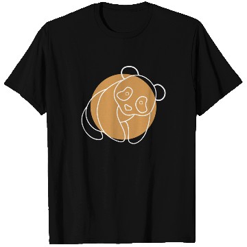 Discover Lineart Panda Bear Ailuropoda Melanoleuca Friend T Shirts