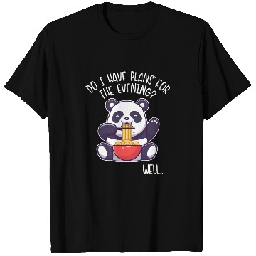 Discover I Have Plans For The Evening Panda Bear Friend T Shirts