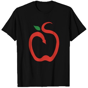 Discover Apple or a snake in this Fun Optical Illusion T Shirts