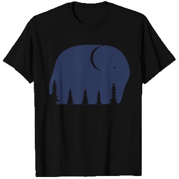 Discover An elephant or a forest in this Fun Optical Illusi T Shirts