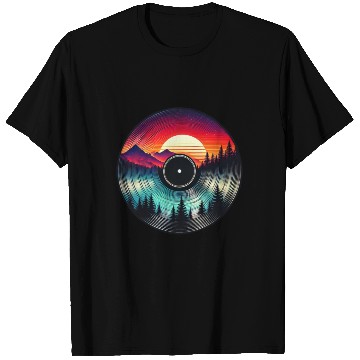 Discover Sunset Vinyl Nature Inspired Retro T Shirts