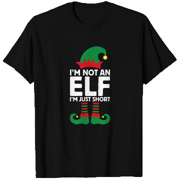 Discover I'm Not An Elf Im Just Short Funny Christmas T Shirts