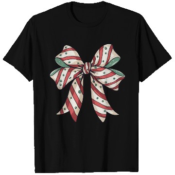 Discover Christmas Coquette bow, Christmas Retro T Shirts