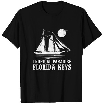 Discover Florida TROPICAL PARADISE KEY-WEST COAST T Shirts