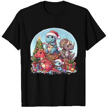 Discover Dinosaurus Christmas tree T Shirts