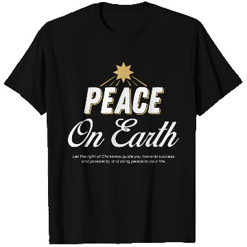 Discover PEACE ON EARTH Design Chirstmas T Shirts