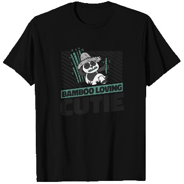 Discover Bamboo Loving Cutie Panda Bear Friend Giant Panda T Shirts