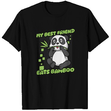 Discover My Best Friend Eats Bamboo Panda Bear Friend T Shirts