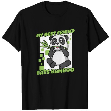 Discover My Best Friend Eats Bamboo Panda Bear Friend T Shirts
