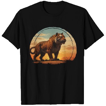 Discover Tiger at Dusk T Shirts