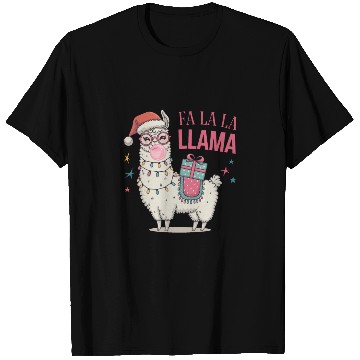 Discover Christmas Llamas, Fa La La Llama T Shirts