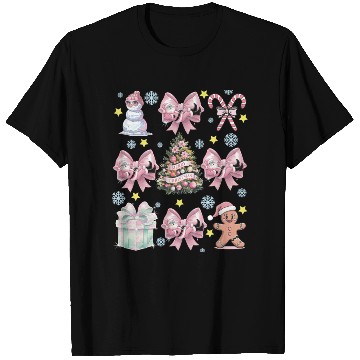 Discover Merry Christmas, Christmas Coquette Bow T Shirts