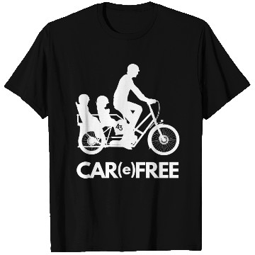 Discover Car Free Longtail bike T Shirts