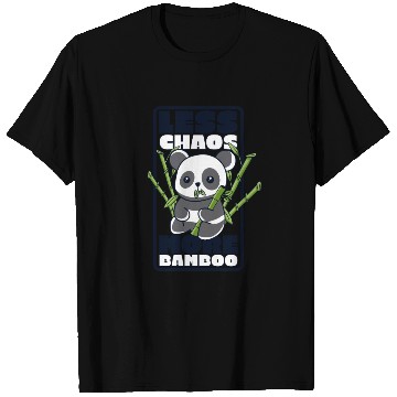 Discover Less Chaos More Bamboo Panda Bear Friend Lover T Shirts