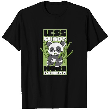 Discover Less Chaos More Bamboo Panda Bear Friend Lover T Shirts