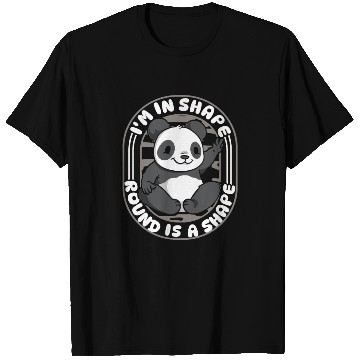Discover I'm In Shape Round Is A Shape Panda Bear Friend T Shirts