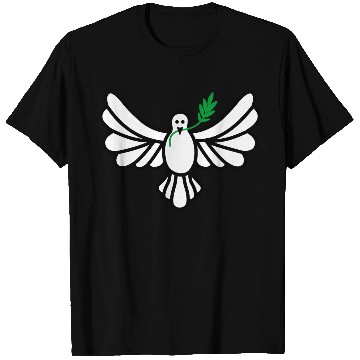 Discover White dove green branch T Shirts