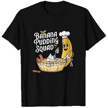 Discover Banana Pudding Squad Lover Cooking Dessert Banana T Shirts