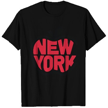 Discover New York Big Apple Bold Design T Shirts
