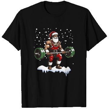 Discover Dear Santa Christmas Gym Training Holiday Workou T Shirts
