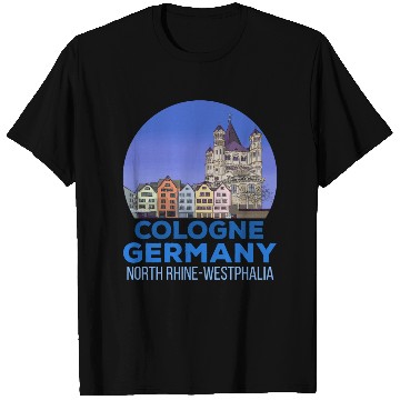 Discover Great Saint Martin Church Cologne Germany T Shirts