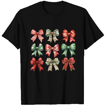 Discover Christmas Coquette Bow, Cute Christmas T Shirts